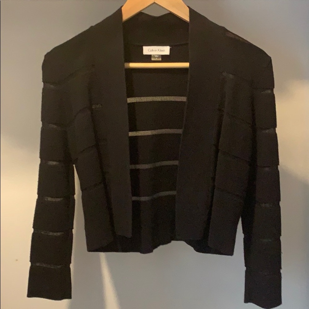 Open-front Cropped Cardigan